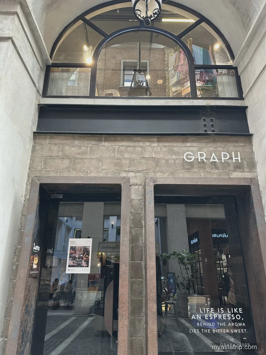 Graph coffee shop entrance in Chiang Mai
